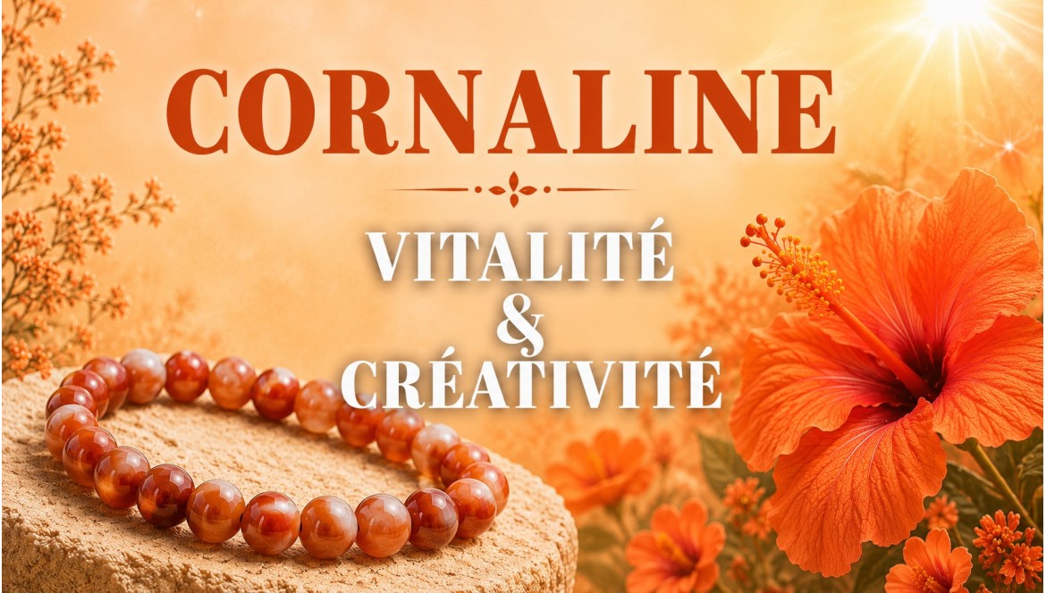 Cornaline – Pierre de Vitalité et Désir d’Enfant – Vertus et Utilisation en Lithothérapie
